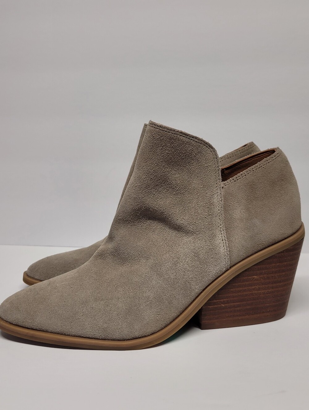 Lucky Brand Stayci Taupe Suede Bootie
